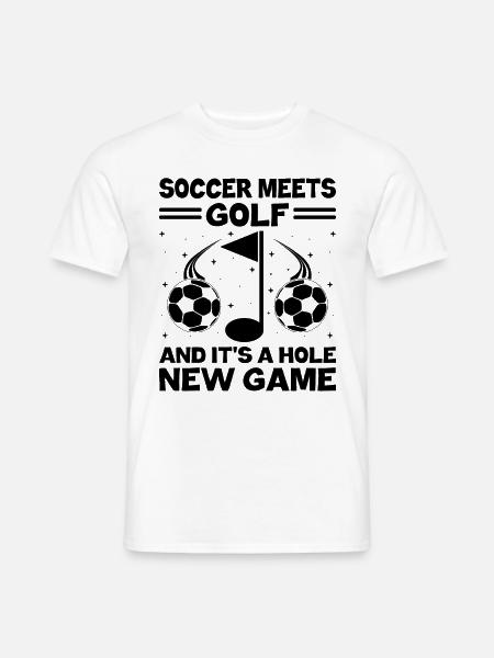 Footgolf Player Foot Golf Footgolfers Foot spielen - Männer T-Shirt - Weiß