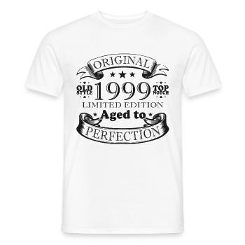 Original Since 1999 Vintage Birthday Gift - Men's T-Shirt - white - Front - AI Model Male 178 dark (178cm)