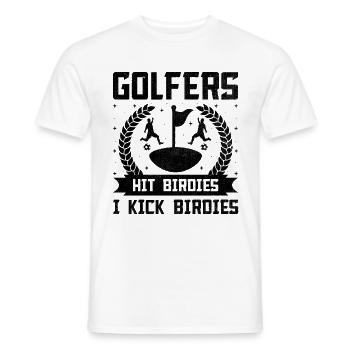 Footgolf Player Foot Golf Playing Footgolfers Foot - Men's T-Shirt - white - Front - AI Model Male 178 dark (178cm)