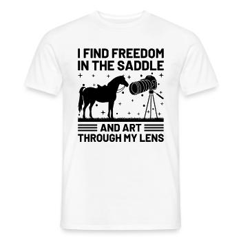Pferdefotografie Reiten Pferde Hobby Ph - Männer T-Shirt - Weiß - Vorne - AI Model Male 178 dark (178cm)