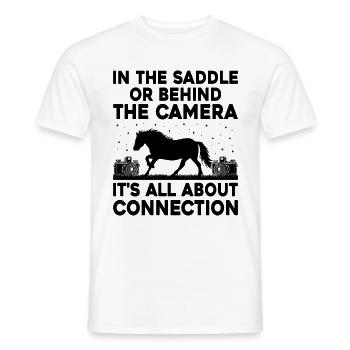 Horse Photography Horseback Riding Horses Hobby Ph - Men's T-Shirt - white - Front - AI Model Male 178 dark (178cm)