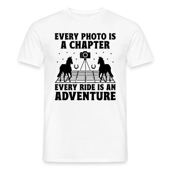 Horse Photography Horseback Riding Horses Hobby Ph - Men's T-Shirt - white - Front - AI Model Male 178 dark (178cm)
