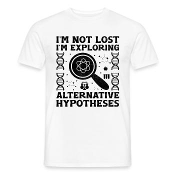 Professeur de sciences Professeur d’école Biologie Chimie P - T-shirt homme - blanc - Devant - AI Model Male 178 dark (178cm)