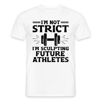 Physical Education Teacher PE Teachers School Spor - Men's T-Shirt - white - Front - AI Model Male 178 dark (178cm)