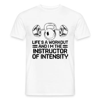Physical Education Teacher PE Teachers School Spor - Men's T-Shirt - white - Front - AI Model Male 178 dark (178cm)