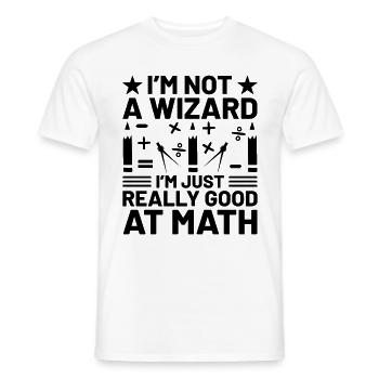 Professeur de mathématiques Professeur d’école Professeur de mathématiques drôle S - T-shirt homme - blanc - Devant - AI Model Male 178 dark (178cm)