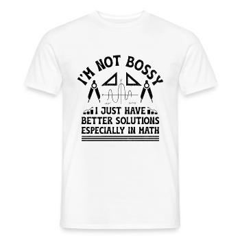 Mathelehrer Schullehrer Lustige Mathelehrer S - Männer T-Shirt - Weiß - Vorne - AI Model Male 178 dark (178cm)