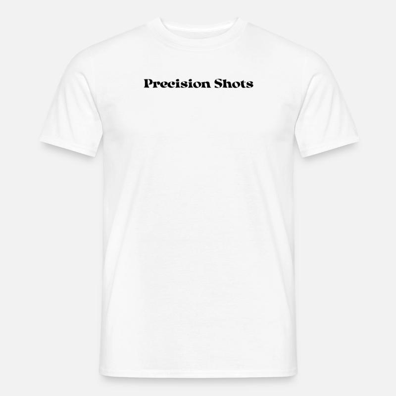 Billard - Precision Shots - Männer T-Shirt - Weiß