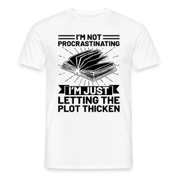 Literature Teacher School Teacher Funny Teachers S - Men's T-Shirt - white - Front - AI Model Male 178 dark (178cm)