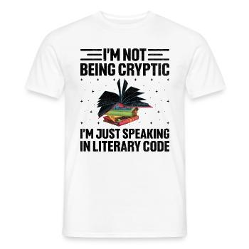Literature Teacher School Teacher Funny Teachers S - Men's T-Shirt - white - Front - AI Model Male 178 dark (178cm)