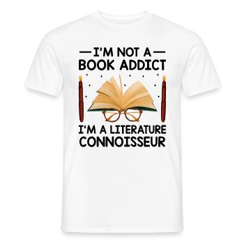 Literature Teacher School Teacher Funny Teachers S - Men's T-Shirt - white - Front - AI Model Male 178 dark (178cm)