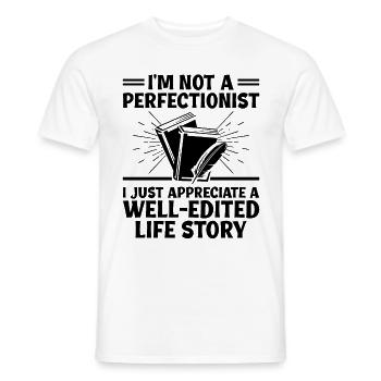 Literature Teacher School Teacher Funny Teachers S - Men's T-Shirt - white - Front - AI Model Male 178 dark (178cm)