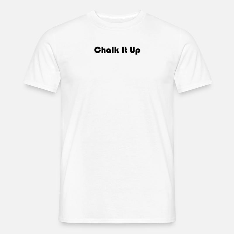 Billard - Chalk It Up - Männer T-Shirt - Weiß