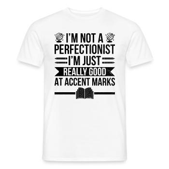 Foreign Language Teacher School Languages Teachers - Men's T-Shirt - white - Front - AI Model Male 178 dark (178cm)