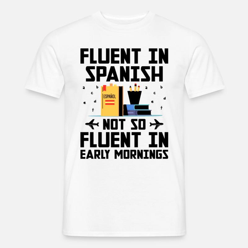 Fremdsprachenlehrer Schule Sprachlehrer - Männer T-Shirt - Weiß