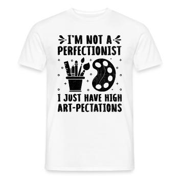 Art Teacher School Teacher Funny Art Teachers Scho - Men's T-Shirt - white - Front - AI Model Male 178 dark (178cm)
