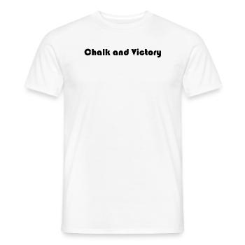 Billard - Chalk and Victory - Männer T-Shirt - Weiß - Vorne - AI Model Male 178 dark (178cm)