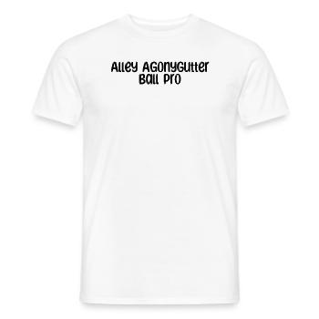 Bowling - Alley AgonyGutter Ball Pro - Men's T-Shirt - white - Front - AI Model Male 178 dark (178cm)