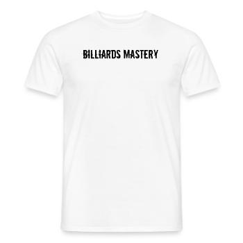 Billard - Billiards Mastery - Men's T-Shirt - white - Front - AI Model Male 178 dark (178cm)