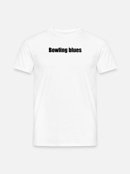 Bowling - Bowling blues - Männer T-Shirt - Weiß
