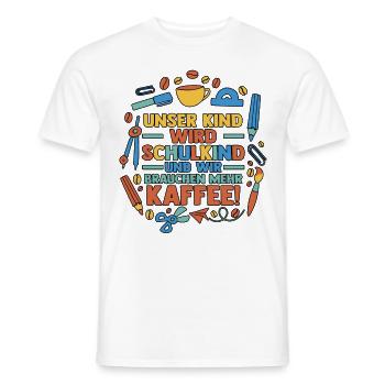 Parents Écolier École primaire Première classe Inscription - T-shirt homme - blanc - Devant - AI Model Male 178 dark (178cm)
