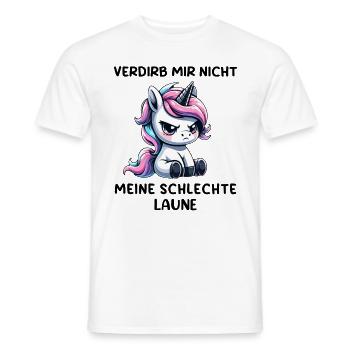 Ne gâche pas ma mauvaise humeur - T-shirt homme - blanc - Devant - AI Model Male 178 dark (178cm)