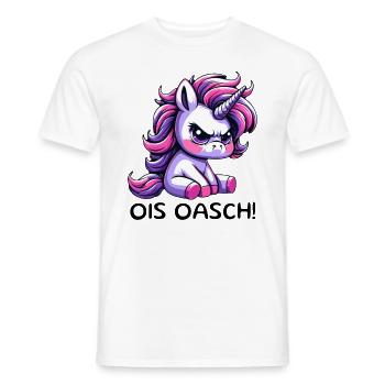 Ois Oasch - Männer T-Shirt - Weiß - Vorne - AI Model Male 178 dark (178cm)