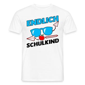 Jeunes quittant les garderies pour la rentrée scolaire Inscription des enfants à l’école - T-shirt homme - blanc - Devant - AI Model Male 178 dark (178cm)