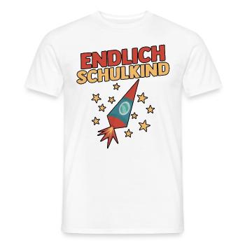 Jeunes quittant les garderies pour la rentrée scolaire Inscription des enfants à l’école - T-shirt homme - blanc - Devant - AI Model Male 178 dark (178cm)