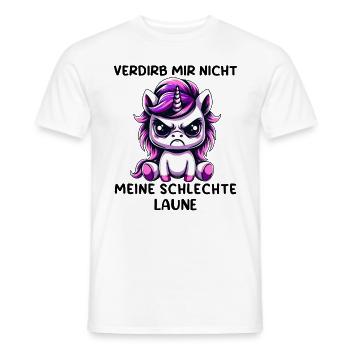 Ne gâche pas ma mauvaise humeur - T-shirt homme - blanc - Devant - AI Model Male 178 dark (178cm)