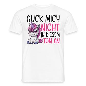 Ne me regarde pas sur ce ton - T-shirt homme - blanc - Devant - AI Model Male 178 dark (178cm)