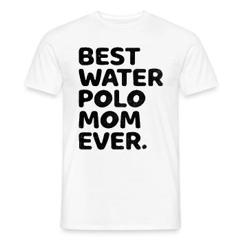 Beste Wasserball-Mutter aller Zeiten Aquatic Polo Spielerin Mothe - Männer T-Shirt - Weiß - Vorne - AI Model Male 178 dark (178cm)
