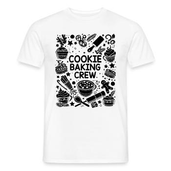 Cookie Baking Crew Pâtissier Boulanger Baker Bake Bakers - T-shirt homme - blanc - Devant - AI Model Male 178 dark (178cm)