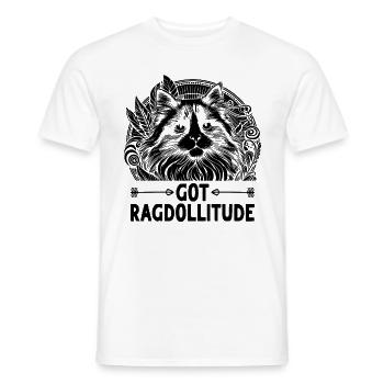 Got Ragdollitude Ragdoll Ragdolls Cat Lover - T-shirt homme - blanc - Devant - AI Model Male 178 dark (178cm)