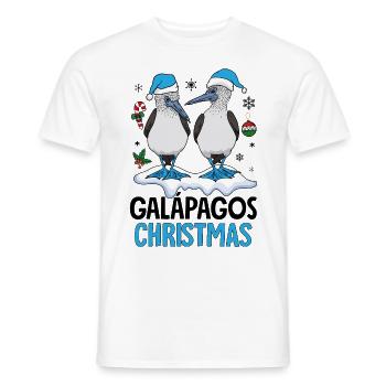 Galapagos Christmas - Men's T-Shirt - white - Front - AI Model Male 178 dark (178cm)