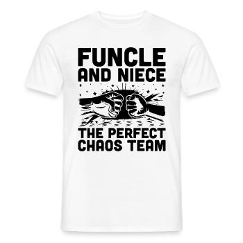 Funcle Und Nichte Das Perfect Chaos Team Onkel Fami - Männer T-Shirt - Weiß - Vorne - AI Model Male 178 dark (178cm)