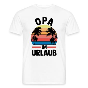 Vacances Vacancier Grand-père Papy - T-shirt homme - blanc - Devant - AI Model Male 178 dark (178cm)