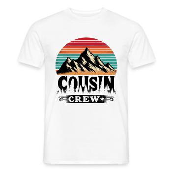 Cousin Crew Mountain Retro Family Reunion Cousins - Men's T-Shirt - white - Front - AI Model Male 178 dark (178cm)