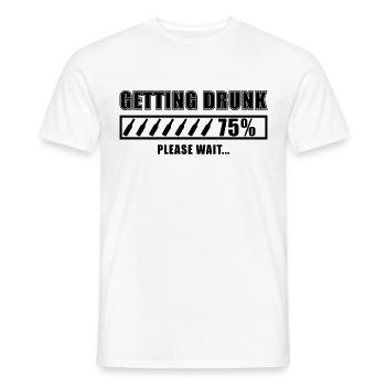 We're Getting Drunk Team Bride Lustiges JGA - Männer T-Shirt - Weiß - Vorne - AI Model Male 178 dark (178cm)