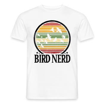 Bird Nerd Birdwatching Birder Birds Birdwatcher - T-shirt homme - blanc - Devant - AI Model Male 178 dark (178cm)