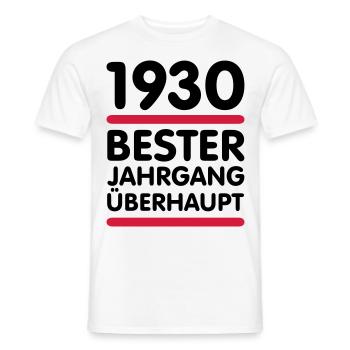 Geboren 1930 Bester Jahrgang überhaupt - Männer T-Shirt - Weiß - Vorne - AI Model Male 178 dark (178cm)