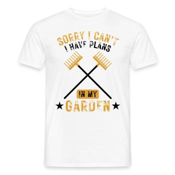 Lustiger Garten Spruch Gärtner Design - Männer T-Shirt - Weiß - Vorne - AI Model Male 178 dark (178cm)