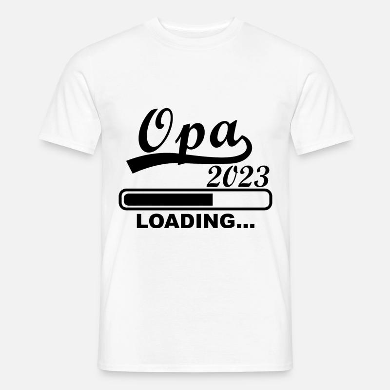 Opa 2023 loading - Männer T-Shirt - Weiß