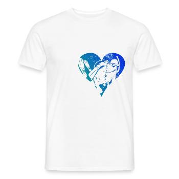 Plongée Femme Plongée sous-marine Plongée sous-marine - T-shirt homme - blanc - Devant - AI Model Male 178 dark (178cm)