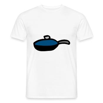 Pfanne - Männer T-Shirt - Weiß - Vorne - AI Model Male 178 dark (178cm)