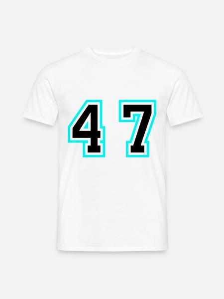 47 Symbole numérique - T-shirt homme - blanc