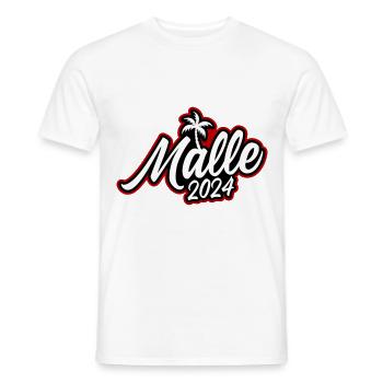 Malle 2024 - Männer T-Shirt - Weiß - Vorne - AI Model Male 178 dark (178cm)