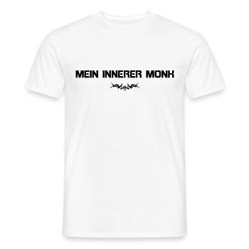 MY INNER MONK - Men's T-Shirt - white - Front - AI Model Male 178 dark (178cm)