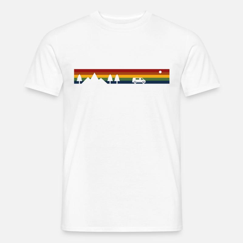 Regenbogen Van Leben - Männer T-Shirt - Weiß