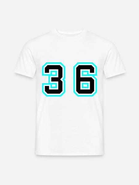 36 Number Symbol - Men's T-Shirt - white